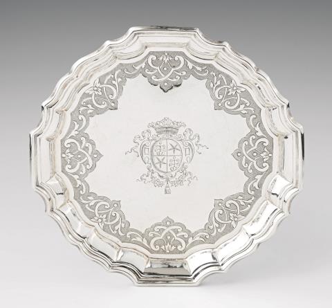 Philipp Stenglin - A small Augsburg silver présentoir