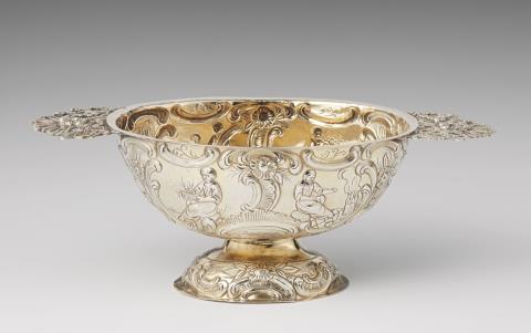 Johannes Feddema - A Friesian silver gilt brandy bowl