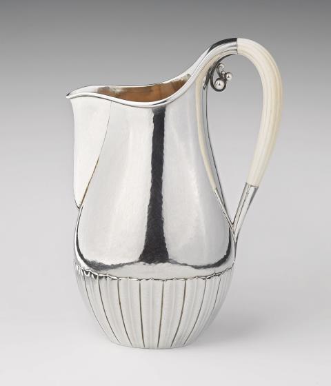 A large Copenhagen silver water jug, no. 45