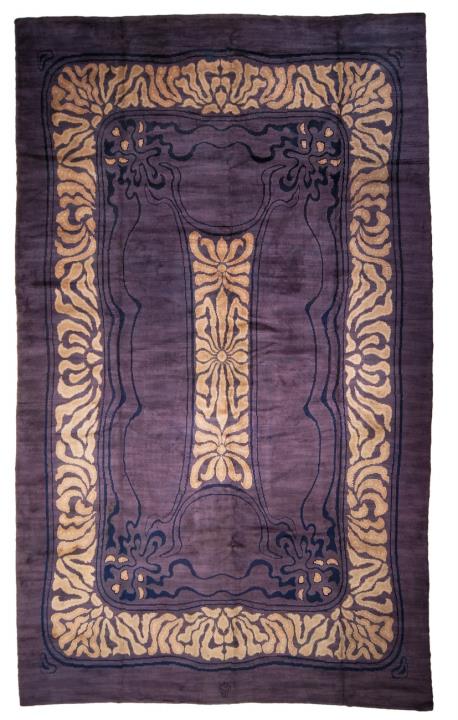 Otto Eckmann - A large, woolen Jugendstil carpet designed by Otto Eckmann