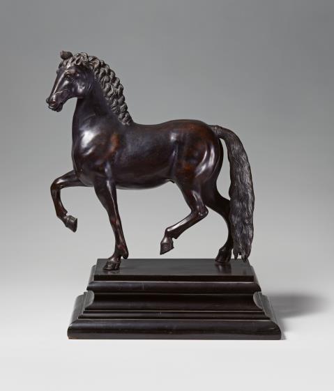 Giovanni di Bologna, called Giambologna - A bronze figure of a pacing stallion