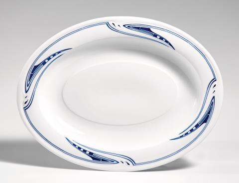 Henry Van De Velde - An oval Meissen porcelain serving dish by Henry van de Velde
