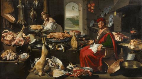  Italo-Flämischer Meister - Reiches Küchenstillleben