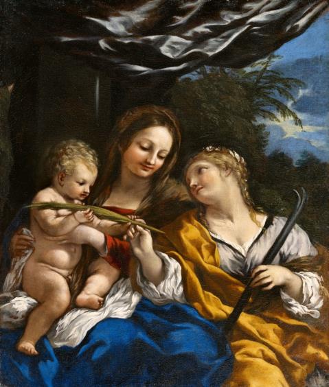 Pietro Berretini - Madonna mit Kind und der hl. Martina