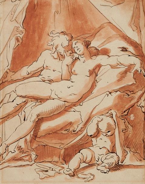 Abraham Bloemaert - Mars, Venus und Amor