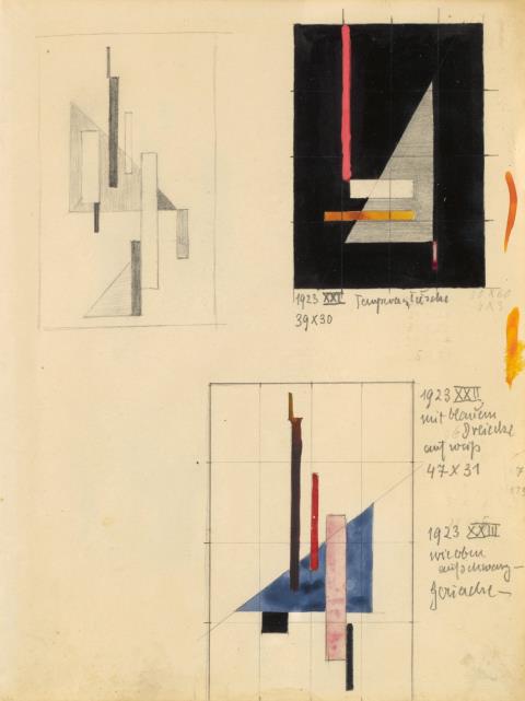 Walter Dexel - Kompositionen (XXI, XXII und XXIII. 1923)