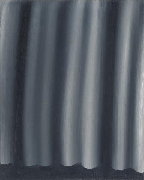 Gerhard Richter - Vorhang (Ölskizze)