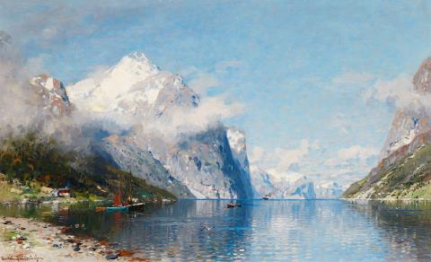 Georg Anton Rasmussen - Norwegische Fjordlandschaft