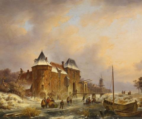 Bruno van Straaten - City by a Frozen River