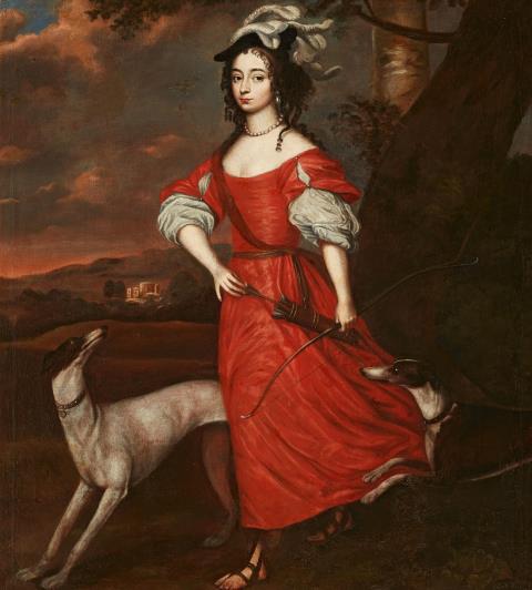 Gerrit van Honthorst - Portrait der Henriette Catharina von Nassau-Oranien, später Fürstin von Anhalt-Dessau
