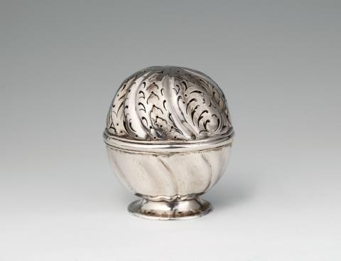 Johann Jakob II Biller - An Augsburg silver soap sphere