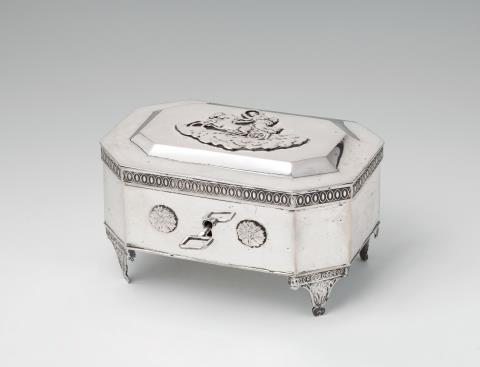 Johann David Klose - A Breslau silver sugar box