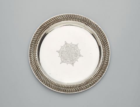 Rabanus Raab - A rare Kalkar silver platter