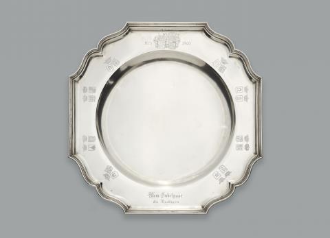 A large Münster silver tray