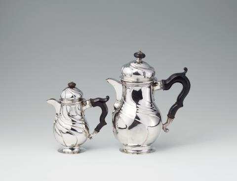 Franz Anton Körner - A pair of Osnabrück silver jugs