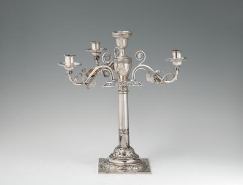 Christian Ferdinand Hoffmann - A Neoclassical silver candlestick