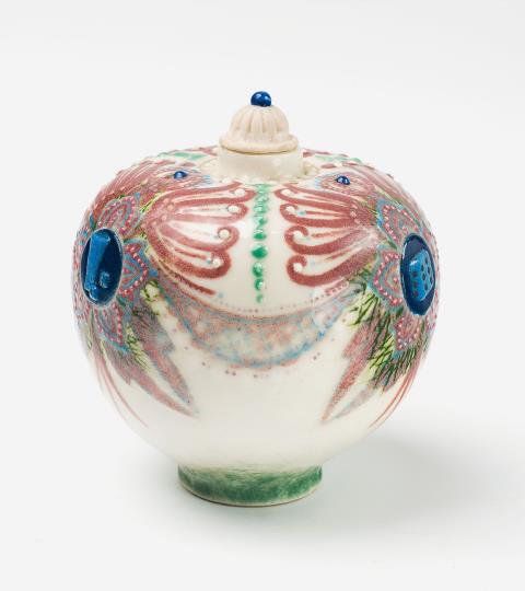 A Sèvres porcelain "flacon aux dés" by Taxile Doat