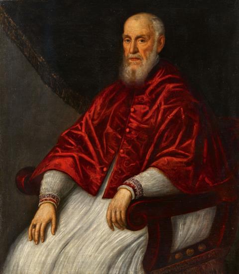 Domenico Tintoretto - Portrait of Giovanni Grimani, Patriarch of Aquileia