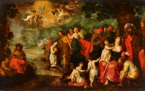 Jan Brueghel the Younger, studio of
Hendrick van Balen - The Baptism of Christ