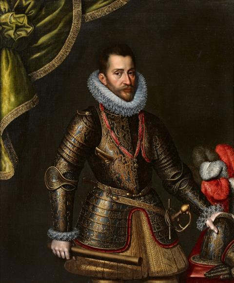 Flämischer Meister der 1. Hälfte des 17. Jahrhunderts - Portrait von Erzherzog Albrecht VII. von Österreich, Statthalter der Spanischen Niederlande