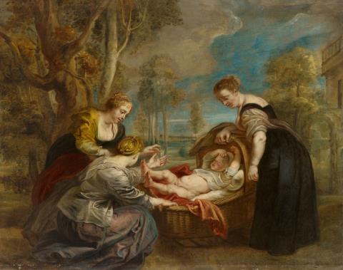 Peter Paul Rubens, Werkstatt - Die Auffindung des Mosesknaben