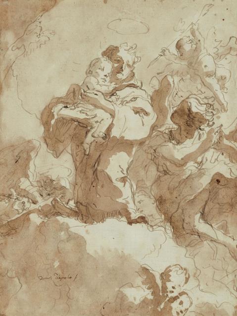 Giovanni Domenico Tiepolo - Heiliger Antonius mit dem Christuskind