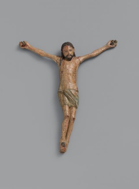 West Germany - A 14th century carved wood Corpus Christi, presumably West German