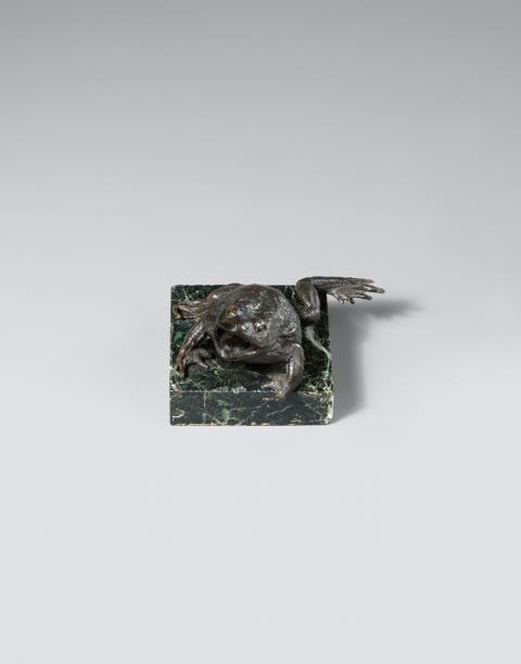 Northern Italy - A North Italian bronze model of a toad, circa 1600
