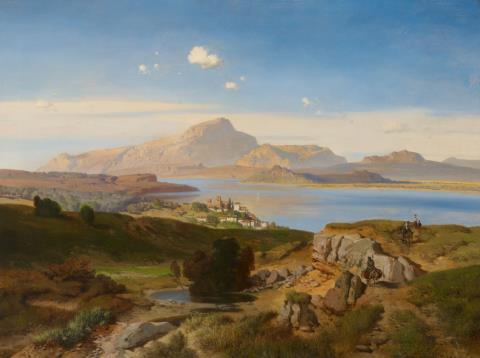 August Albert Zimmermann - View of the Golf of Baiae