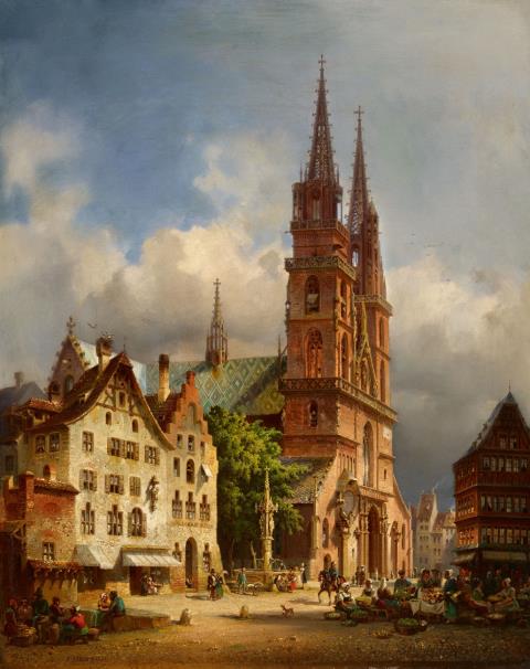 Friedrich Eibner - View of Basel Minster