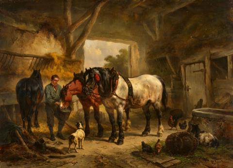 Wouter Verschuur - A Horse and a Stableboy