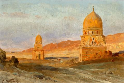 Carl Wuttke - Zwei Kalifengräber in der Wüste bei Kairo