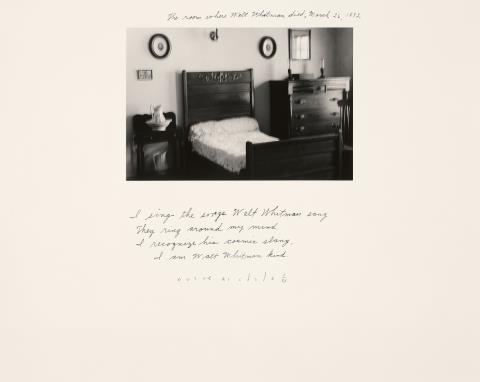 Duane Michals - The Room Where Walt Whitman Died