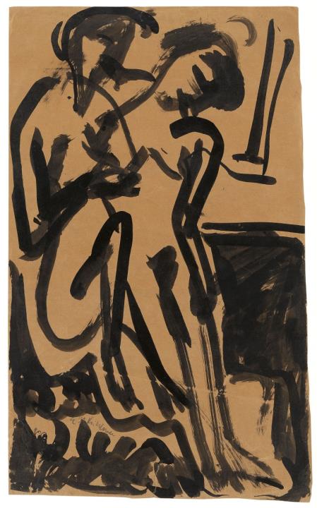 Ernst Ludwig Kirchner - Zwei nackte Mädchen