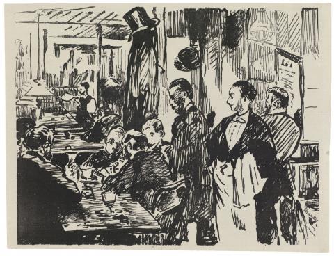Édouard Manet - Le Café (Deuxième planche)