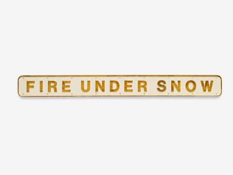 Darren Almond - Fire under snow