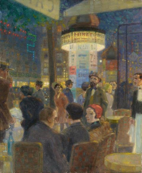 Max Schlichting - Boulevardcafé in Paris
