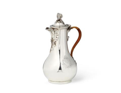 Paul de Lamerie - A George II silver coffee pot