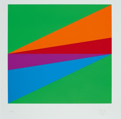 Max Bill - From: Transcoloration in fünf Quadraten