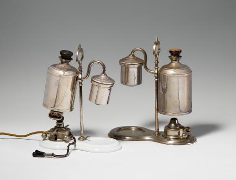Hermann Eicke - Two chrome-plated Berlin coffee makers