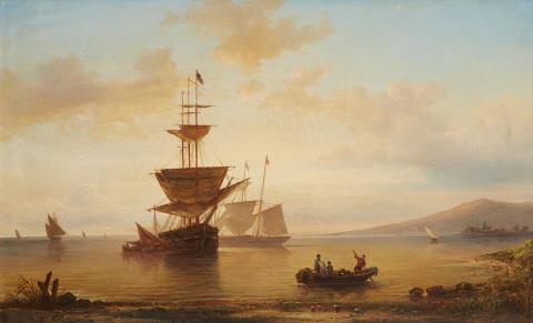 Elias Pieter van Bommel - Anlandende Segelschiffe