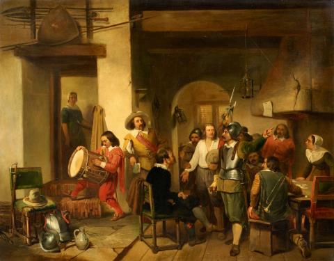 Reinier Craeyvanger - Soldiers in a Tavern during the Thirty Years' War