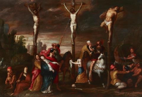 Frans Francken the Younger, circle of - Mount Calvary