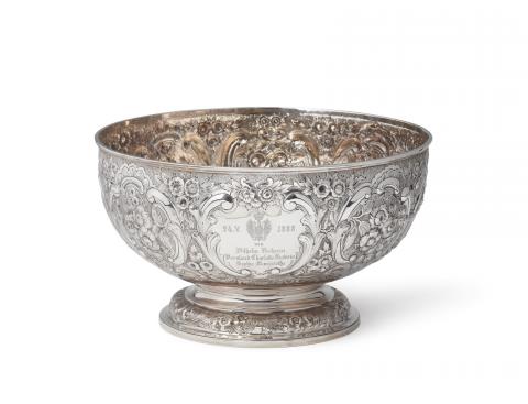 William Fountain - A London silver punch bowl made for Prince Henry of Prussia