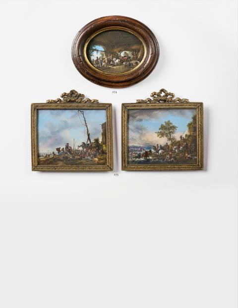A pair of landscape miniatures