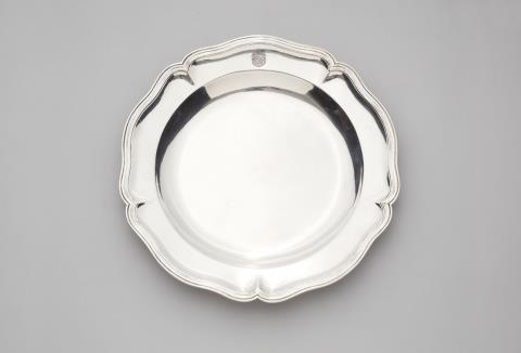 Emanuel Gottfried Meisgeyer - An Augsburg silver platter
