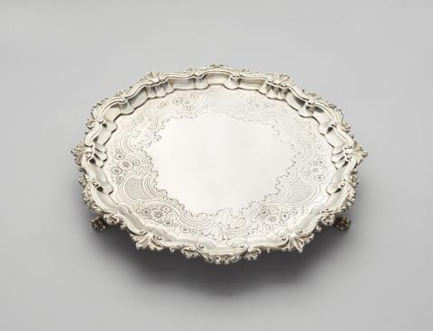 Robert Abercromby - A George II silver salver
