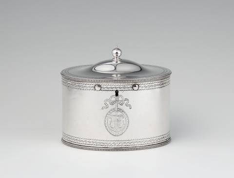 John Wakelin & William Taylor - A George III silver tea caddy