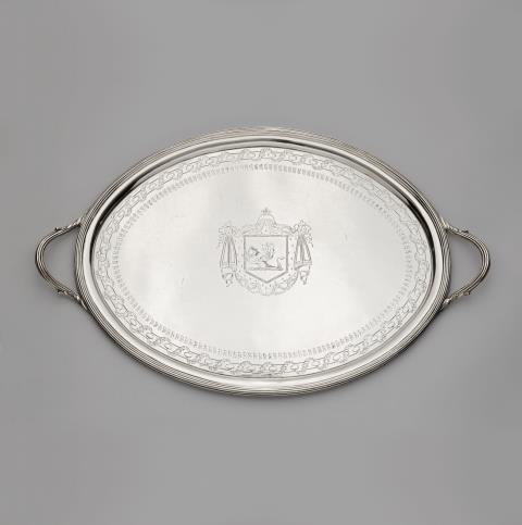 A George III silver tray