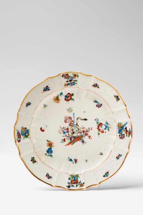Johann Friedrich Eberlein - A Meissen porcelain plate from the Brandenstein service